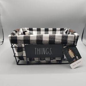 Rae Dunn THINGS wire and cloth basket